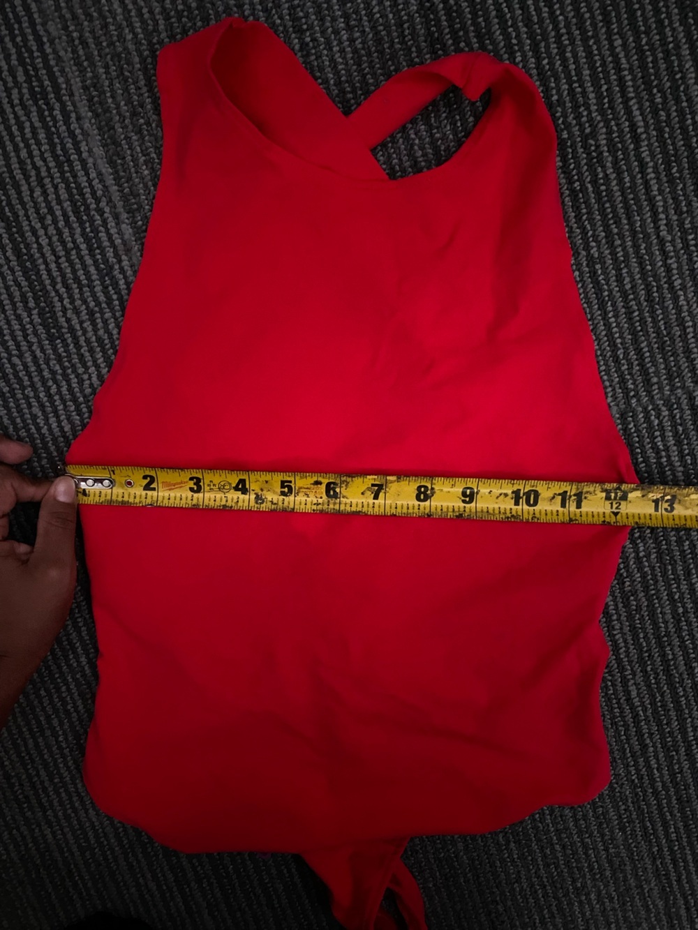 Free People Red Sleeveless High-Neck Bodysuit - Picture 8 of 8